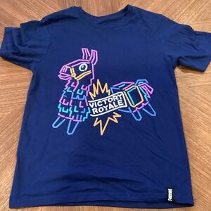 Kids' Navy Llama Tee